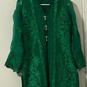 Beautiful green Pakistani outfit
